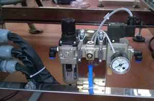 Securing of system with mechanical and pneumatic parts