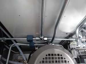 Construction of pipes for hydraulic power unit