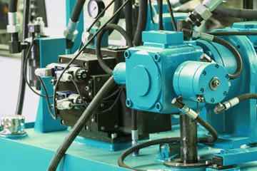 Design of hydraulic systems and hydraulic power units Design and construction of hydraulic systems at our workshop