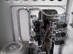Assembly of hydraulic pilot valves in industrial plant